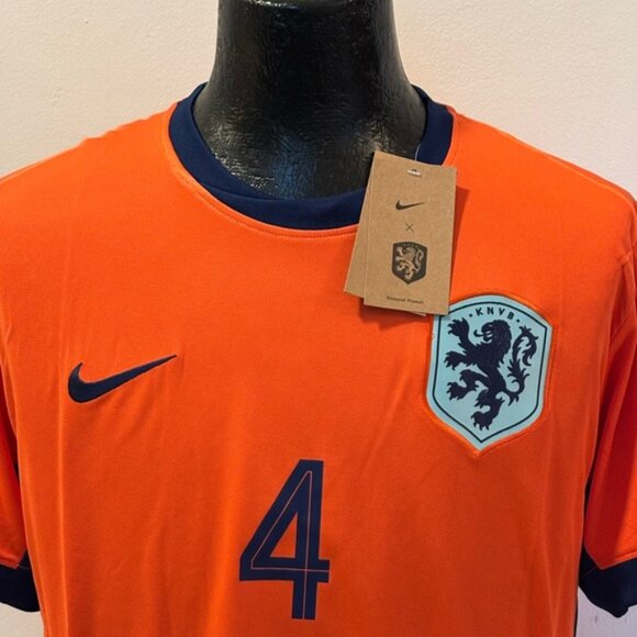 Liverpool FC Netherlands Holanda Virgil Van Dijk Jersey # 4 , Unisex - Picture 8 of 16